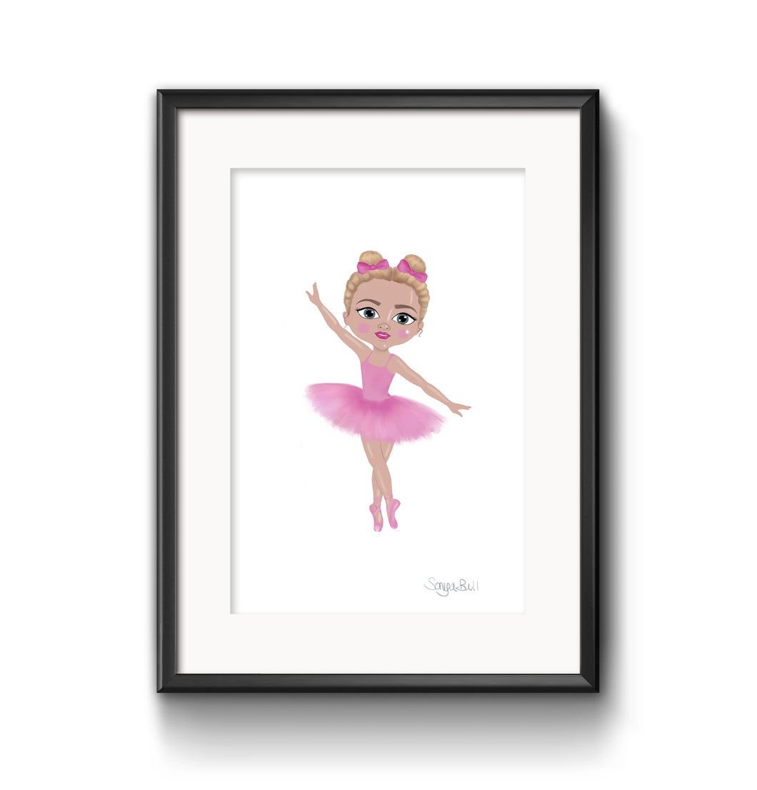 Blonde Ballerina Tip Toes