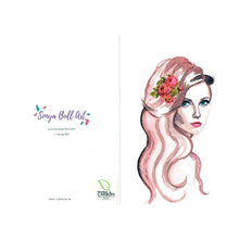 Load image into Gallery viewer, Sultry Lady Greeting Card Greeting Card - Sonya Bull Art

