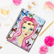 Load image into Gallery viewer, Butterfly Love Spiral Bound Notebook
